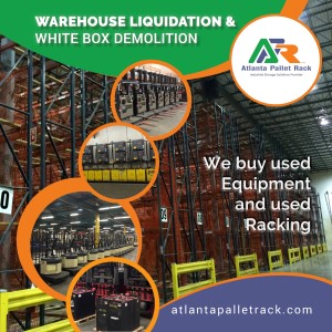 Warehouse liquidation site assessment for pallet racking removal and resale