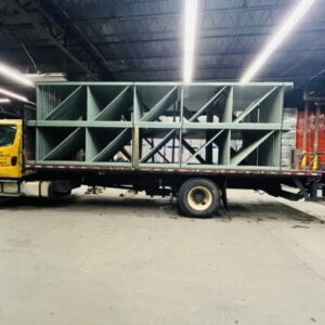 14 Bays of Used Teardrop Rack 21’H x 42″D x 96″L with 5 Beam Level