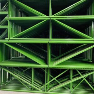 Lot 34-Refurbished Paltier Upright 12’H x 34″D, 3×1-5/8, Green Color