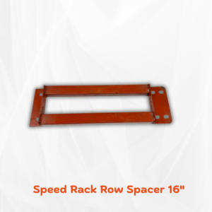 Used Speed Rack Row Spacer Orange 16″