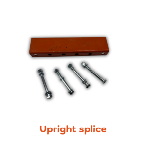 Used Upright Splice Extension connector 12″ Orange, Hardware included
