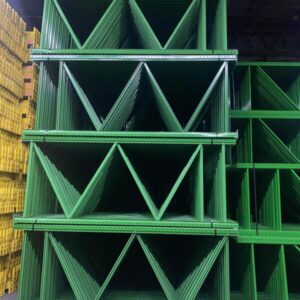 Used Teardrop Upright 10’H x 48″D, 3×3, Green Color