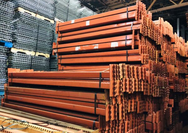 Lot 30-Used Paltier Style Beam 90″L x 4″W, Orange